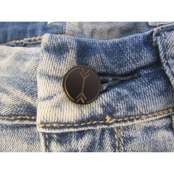 Ban Jara Jeans Skinny Leg Patches Distressed Denim Womens Size 27 6 - Picture 6 of 12